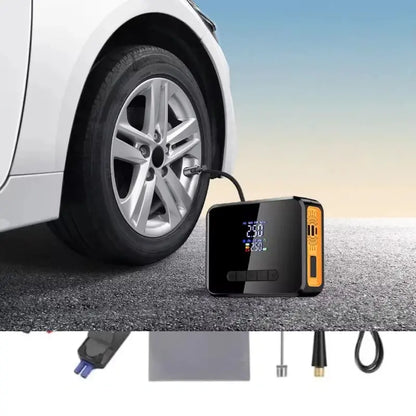 8000 MAh portable car Jump starter with air compressor USB led light