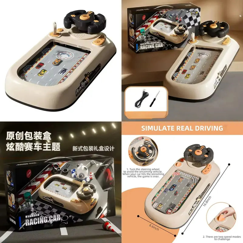 Musical car steering wheel toy kids driving simulator