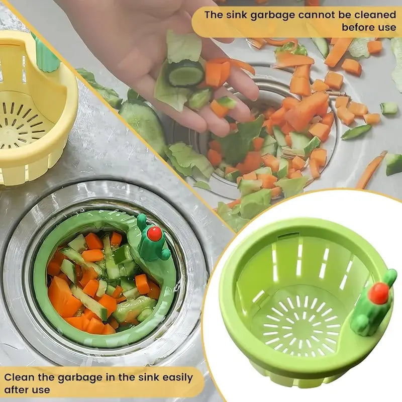 Cactus Design Sink Drain Filter Basket Food Waste Strainer