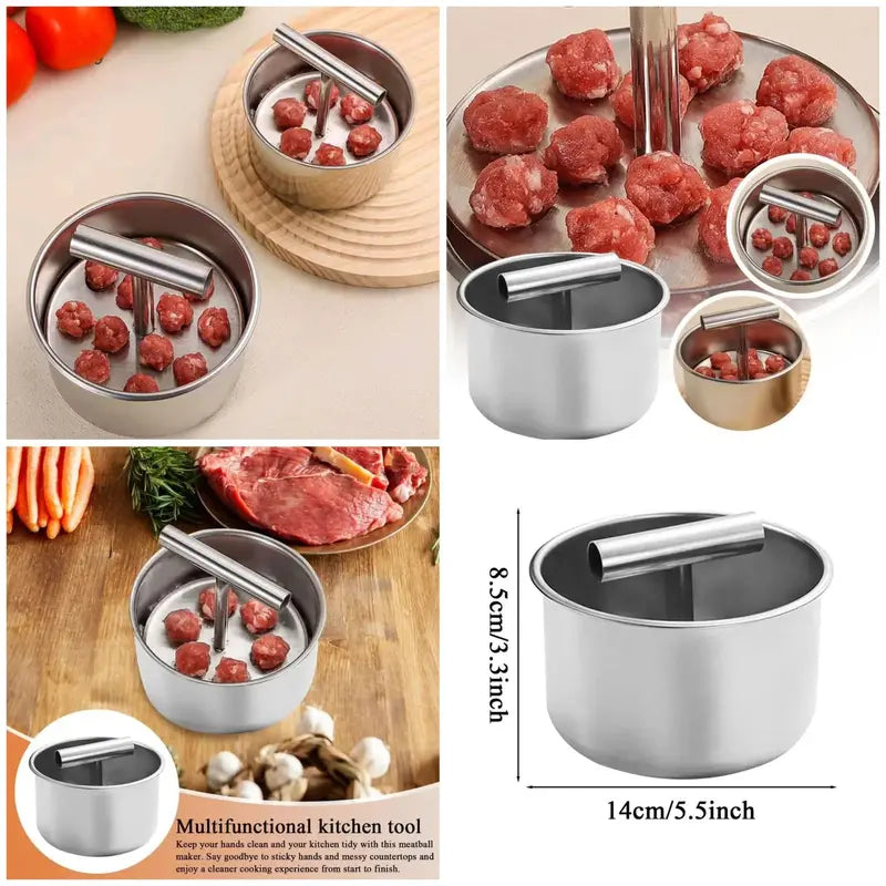 Stainless steel meatball maker