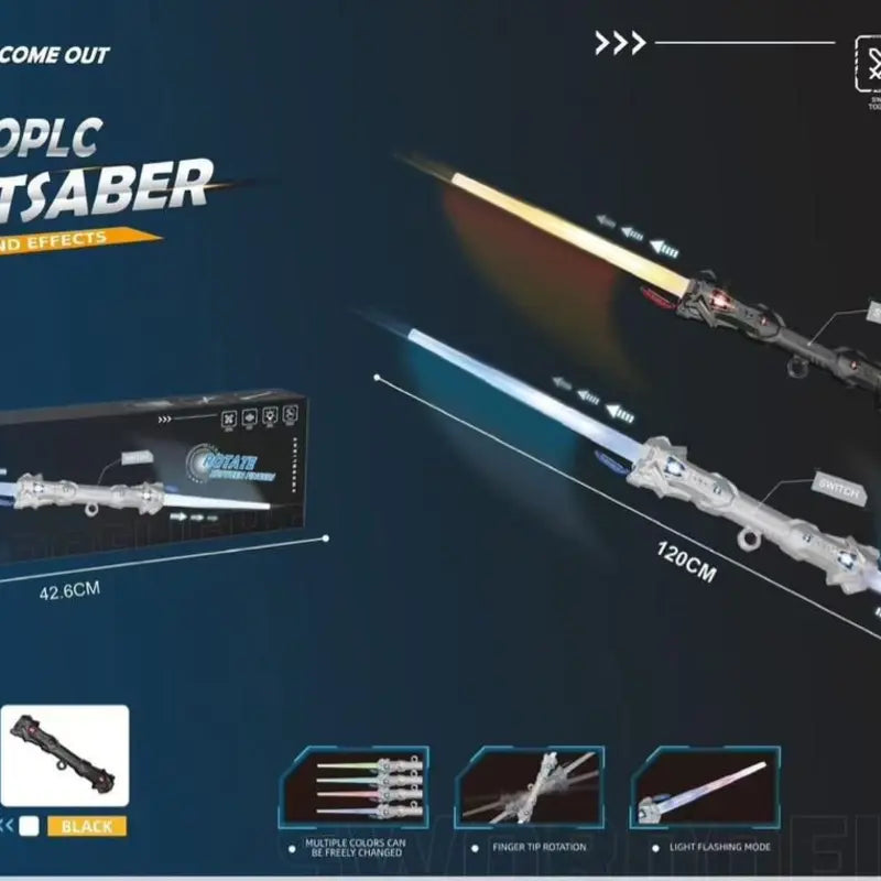 2 in 1 Telescopic light saber sword