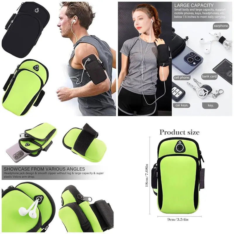 Running armband phone holder