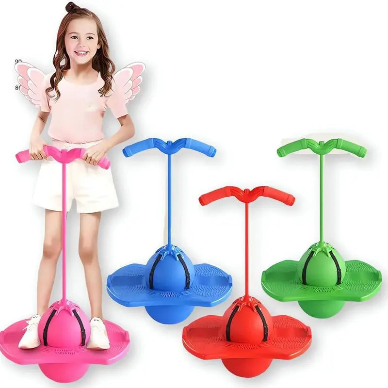 Jumping ball with handle kids fitness hopper ball