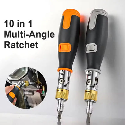 Multifunction Ratchet Screwdriver Set 10 in 1 Corner Capable