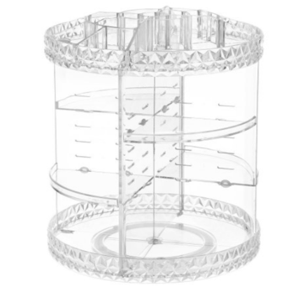 ROUND ACRYLIC MAKEUP ORGANIZER