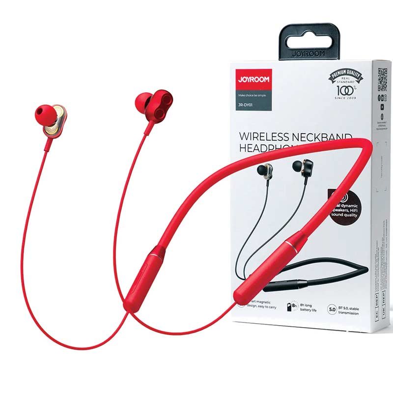 JOYROOM JR-DY01 WIRELESS MAGNETIC NECKBAND HEADPHONE RED