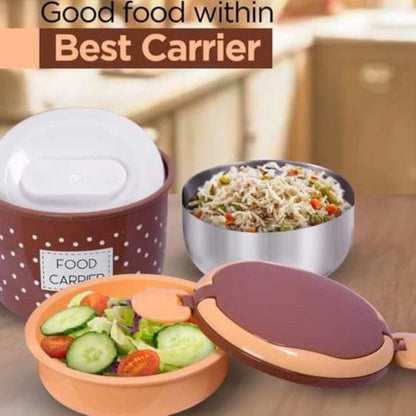 Food carrier double layer tiffon lunch box