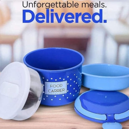Food carrier double layer tiffon lunch box