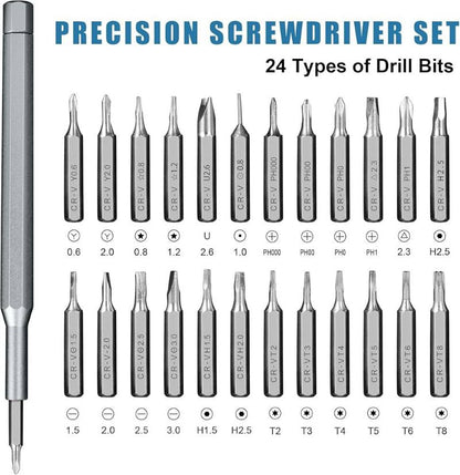 Professional 24-in-1 Mini Screwdriver Kit for Electronics & Gadgets