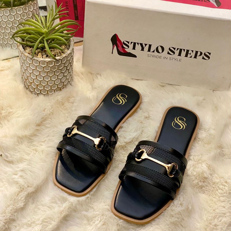 Buckle Chic Women’s Dou Flats  Elegant Slip On Shoes (Size 36–42)