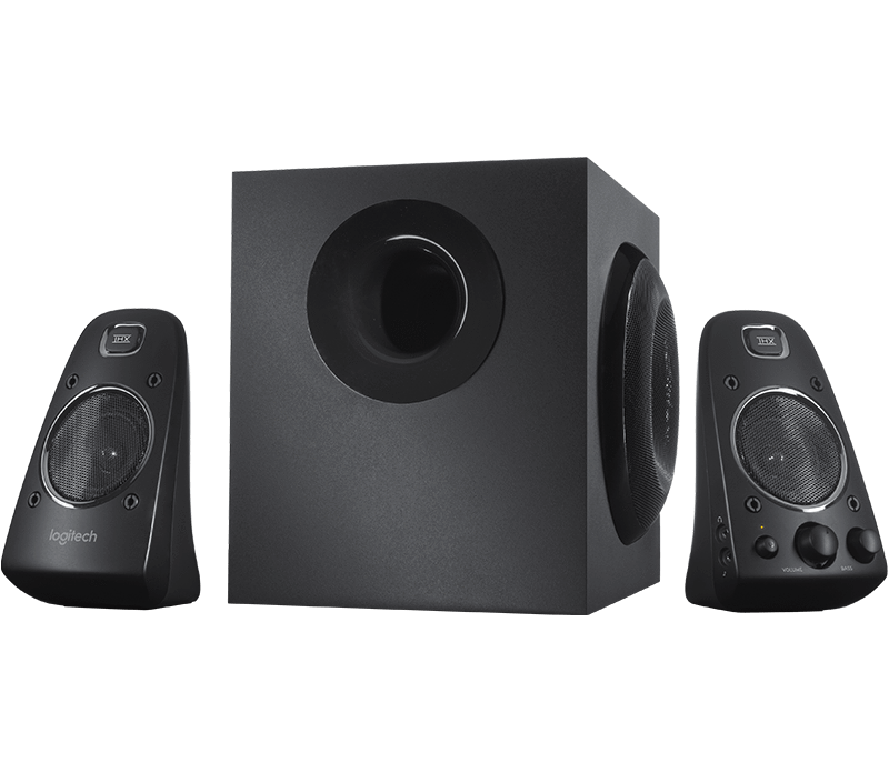 Logitech z623 2.1 speaker system with subwoofer, thx certified sound