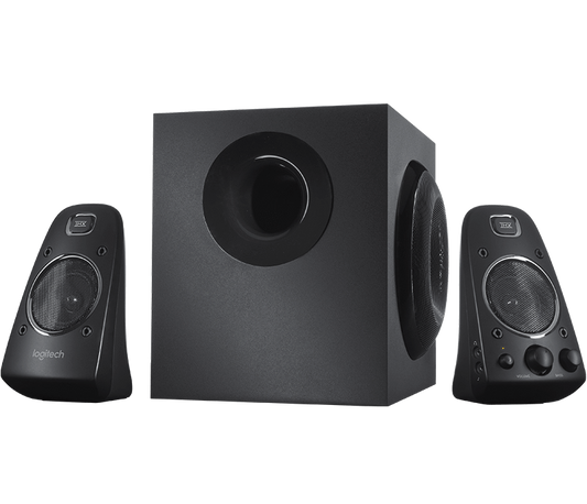 Logitech z623 2.1 speaker system with subwoofer, thx certified sound