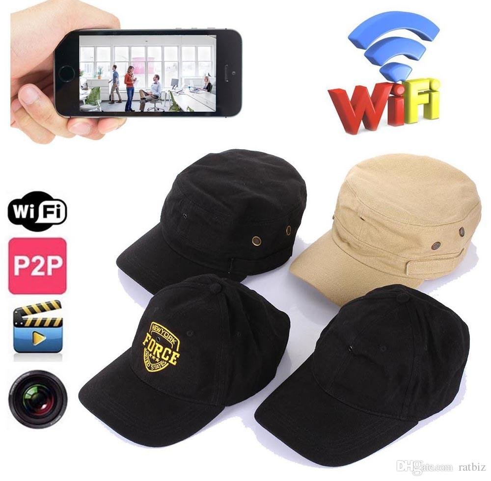 Hd wifi hat security camera cap