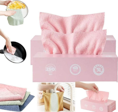 20 PCS Microfiber tissue cloth box cleaning towel reusable and washable