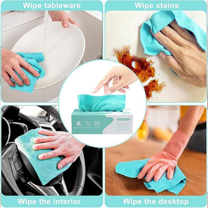 20 PCS Microfiber tissue cloth box cleaning towel reusable and washable