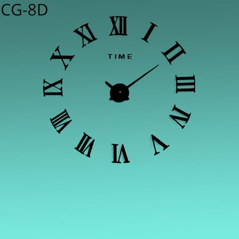 Wooden wall clock 3d diy cg-8