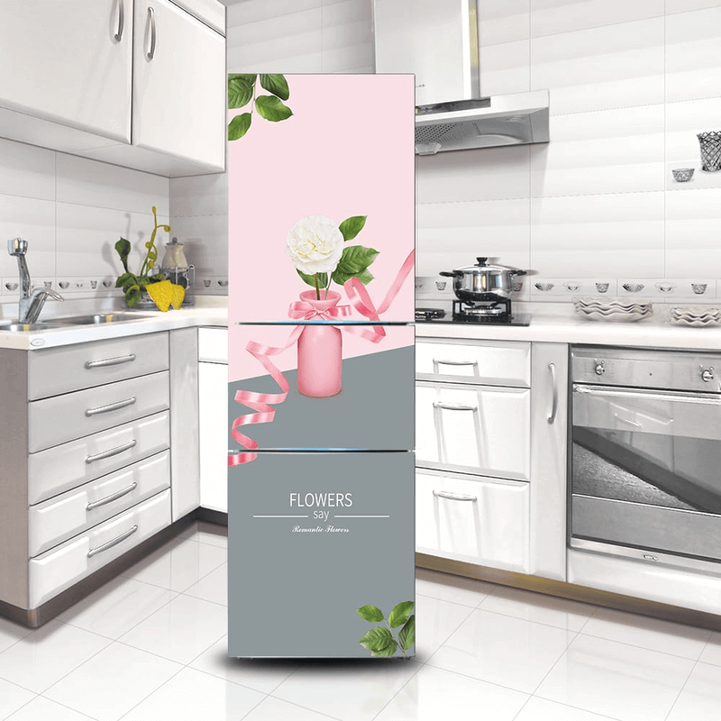 3D Fridge Door Stickers-Adhesive Wallpaper For Refrigerator